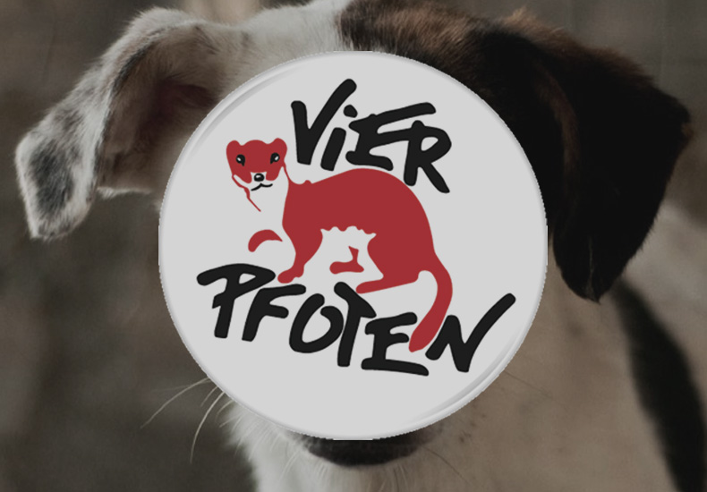 Vier Pfoten globale Tierschutzorganisation Logo